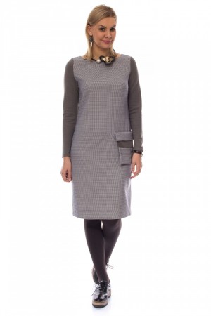 Платье Mokko Italy бежевое итальянский дизайн