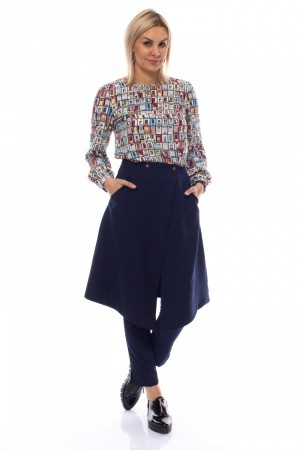 Брюки-юбка Mokko Italy синего цвета