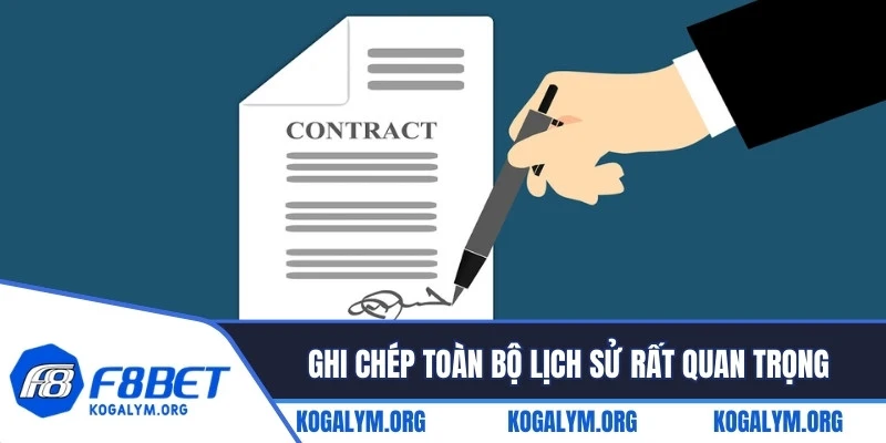 Điều khoản và điều kiện ghi chép toàn bộ lịch sử rất quan trọng