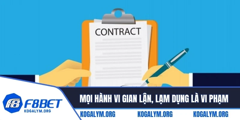 Mọi hành vi gian lận, lạm dụng được cho là vi phạm nghiêm trọng