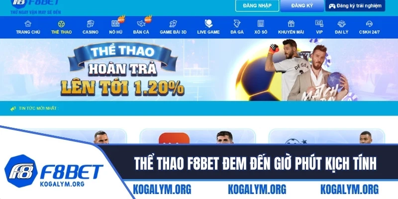 Thể thao F8BET đem đến những giờ phút giải trí kịch tính