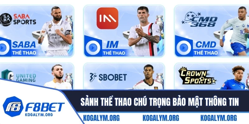 Sảnh thể thao hiện đại rất chú trọng đến việc bảo mật thông tin