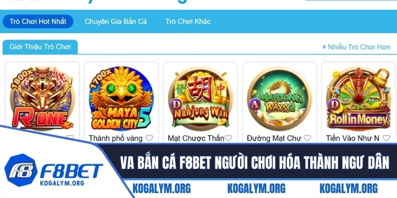 VA bắn cá F8BET cho người chơi hóa thân thành ngư dân